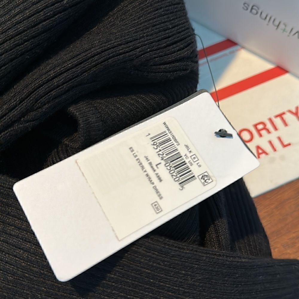 GUESS Women's Long Sleeve Everly Wrap Sweater Dress - Picture 9 of 9